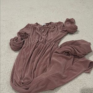 Baltic Born Dusty Rose Pleated Dress size medium